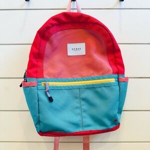 STATE Kids Pink/Yellow/Blue Backpack